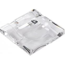 Square glass ashtray