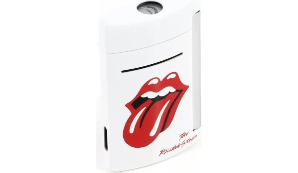 Зажигалка S.T. Dupont miniJet limited Rolling Stones белого цвета