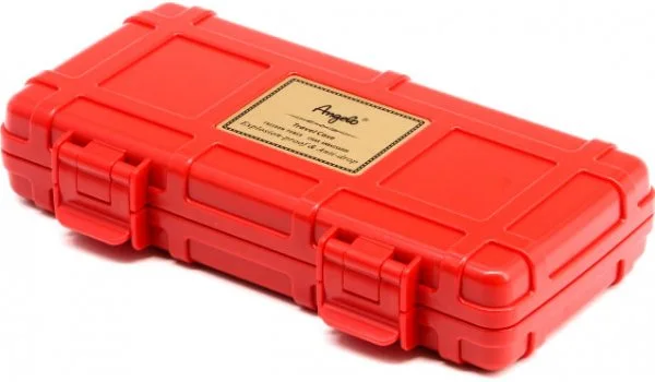 Angelo Triple Cigar Case Red