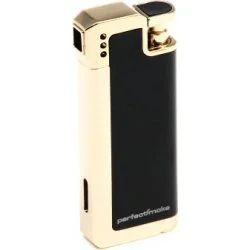 perfectSmoke Зажигалка для трубки со встроенным тампером, золотая и черные цвета