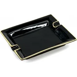 Пепельница для сигар прямоугольная Gold Painted Black