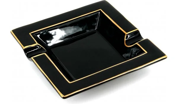 Пепельница для сигар Quadratic Gold Painted Black