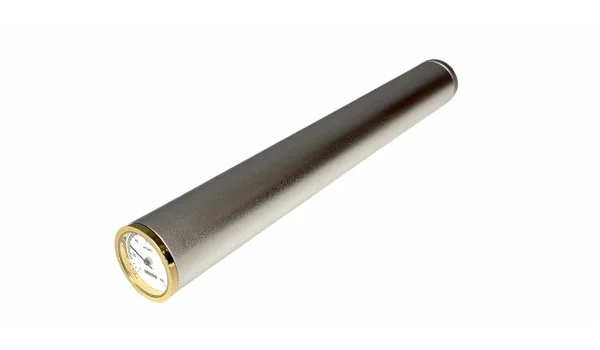 Гигрометр Adorini Single Cigar Case серебристого и золотистого цвета