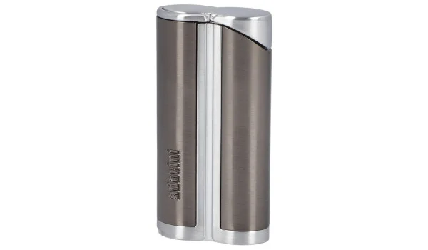 adorini Single Jet Curve Lighter Gunmetal incl. Cigar Punch