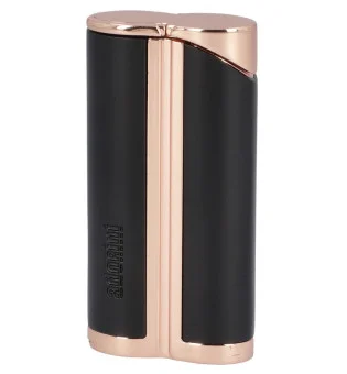 adorini Single Jet Curve Lighter Black / Rose Gold incl. Cigar Punch