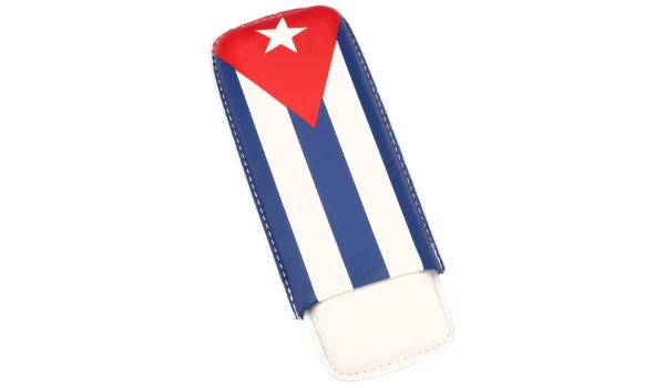 Портсигар с кубинским флагом на 2 сигары