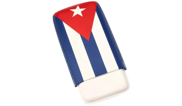 Портсигар с кубинским флагом на 3 сигары