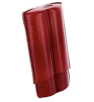 Lubinski кожаный портсигар для 2 Robusto, красный