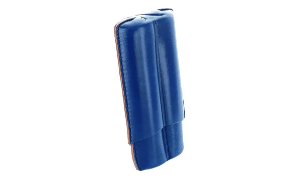 Lubinski кожаный портсигар для 2 Robusto, синий