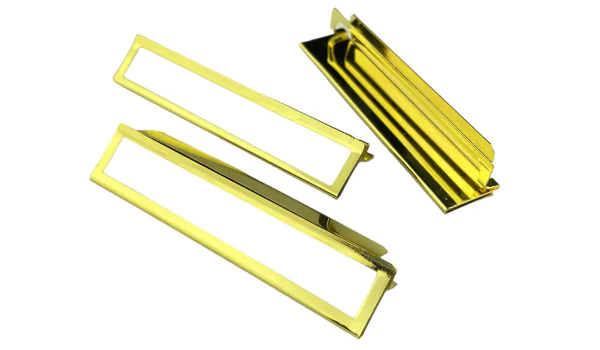 adorini Зажимы для этикеток металлические золотые, упаковка из 3 штук