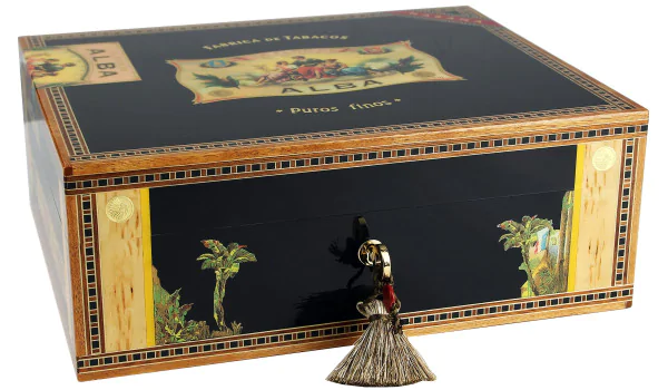Elie Bleu Flor de Alba Black Sycamore Humidor 75 сигар Фото 11