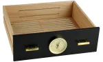 Ящик для adorini Humidor Chianti medium black с отверстием для гигрометра Фото 5