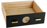 Ящик для adorini Humidor Chianti medium black с отверстием для гигрометра Фото 6