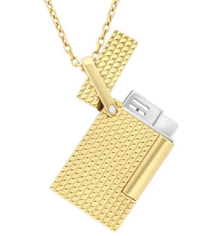 S.T. Dupont Зажигалка на цепочке золотая K27067CH
