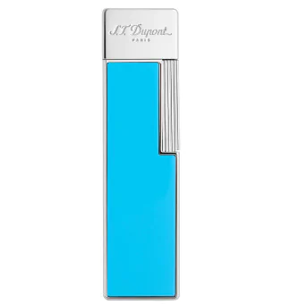 S.T. Dupont Twiggy Зажигалка светло-голубой лак с хромом 030007