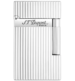 ST Dupont Ligne 2 Зажигалка, ребристая, серебро