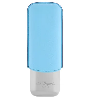 S.T. Dupont Портсигар на 2 сигары бирюзовый хром 183264
