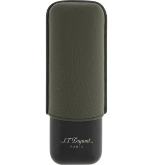 S.T. Dupont Портсигар для 2 сигар, хаки и матовый черный 183249