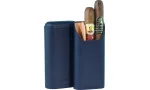adorini Портсигар из натуральной кожи для 2-3 сигар синий