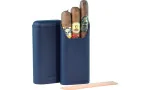adorini Портсигар из натуральной кожи для 2-3 сигар синий