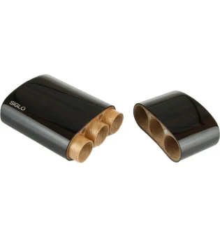 Siglo Футляр из черного дерева, для 3 сигар Robusto