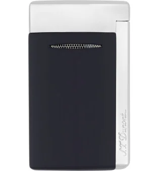 S.T. Dupont Minijet Зажигалка синяя хромированная 010811