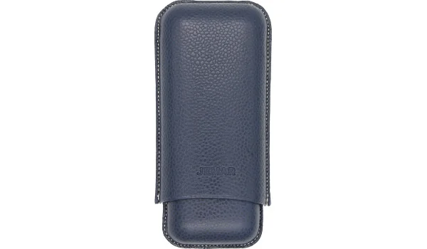 Jemar Кожаный портсигар для двух сигар Edge Beruga Blue 464/2