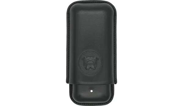 Bulldog by Dunhill Портсигар черный для 2 Robusto 