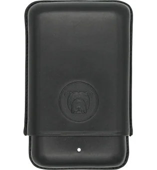 Bulldog by Dunhill Портсигар черный для 3 Robusto 