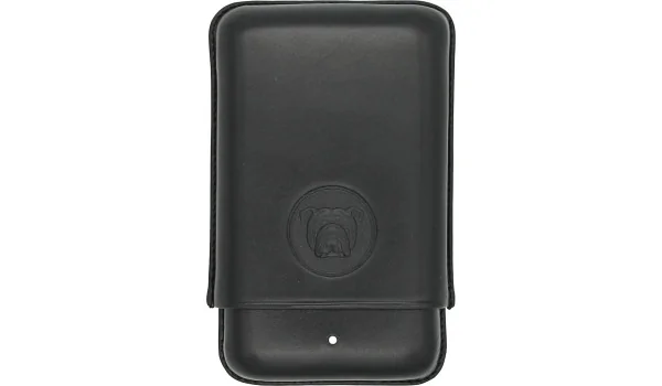 Bulldog by Dunhill Портсигар черный для 3 Robusto