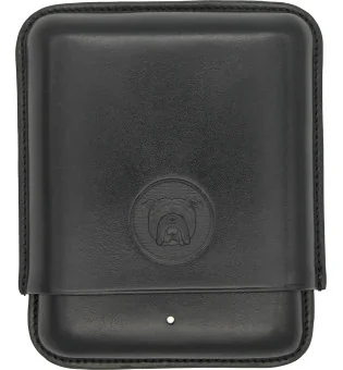 Bulldog by Dunhill Портсигар черный для 4 Robusto 