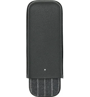 Dunhill Портсигар черный и серая меловая полоска