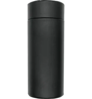 Кожаный тубус для сигар BigSmoke с кедровой отделкой и встроенным гигрометром