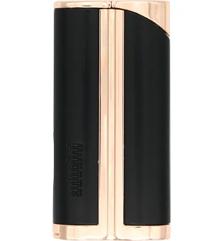 Зажигалка с одним пламенем adorini Curve черная/розовое золото с встроенным пробойником