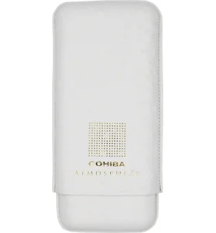 Cohiba Портсигар Atmosphere, белая кожа и золото