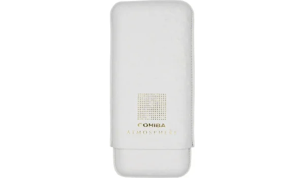 Cohiba Портсигар Atmosphere, белая кожа и золото