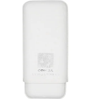 Cohiba Портсигар Atmosphere, белая кожа и серебро