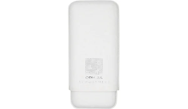 Cohiba Портсигар Atmosphere, белая кожа и серебро