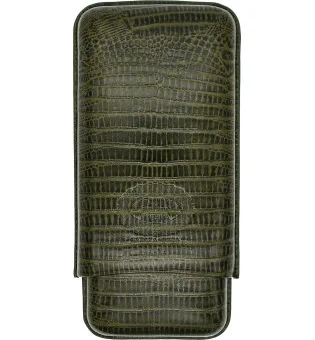 Hoyo de Monterrey Кожаный футляр для 3 сигар, зеленый