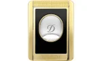 Ножницы S.T. Dupont с двумя лезвиями и подставкой для сигар, черно-золотые, 003553