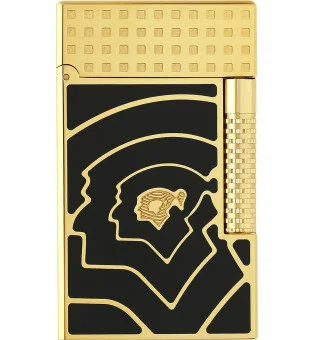 S.T. Dupont Le Grand Lighter Cohiba 60 черный и золотой C23472CL