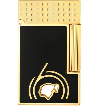 S.T. Dupont Ligne 2 Зажигалка Cohiba 60 чёрная и золотая 016472N