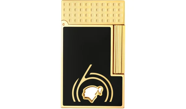 S.T. Dupont Ligne 2 Зажигалка Cohiba 60 чёрная и золотая 016472N