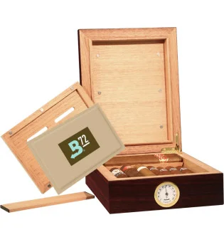 BigSmoke Humidor Mini Brown с пакетом Boveda 72%