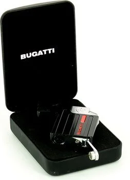 Bugatti Зажигалка с двойным реактивным пламенем, черная